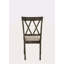 Ensemble de 2 chaises d'appoint en tissu beige et gris vieilli