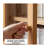 Modern Solid Oak Glass Door Bookcase