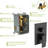 Shower System In Matte Black With Waterfall Tub Spout Attachment - 12 Inch Ceiling Mount Square Rainfall Head, Handheld Shower, Valve, Easy Installation & Cleanliness Practices Style Hygienic Regimens-120883168