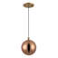 Bolla 6-in Gold dimmable LED Pendant-368780227