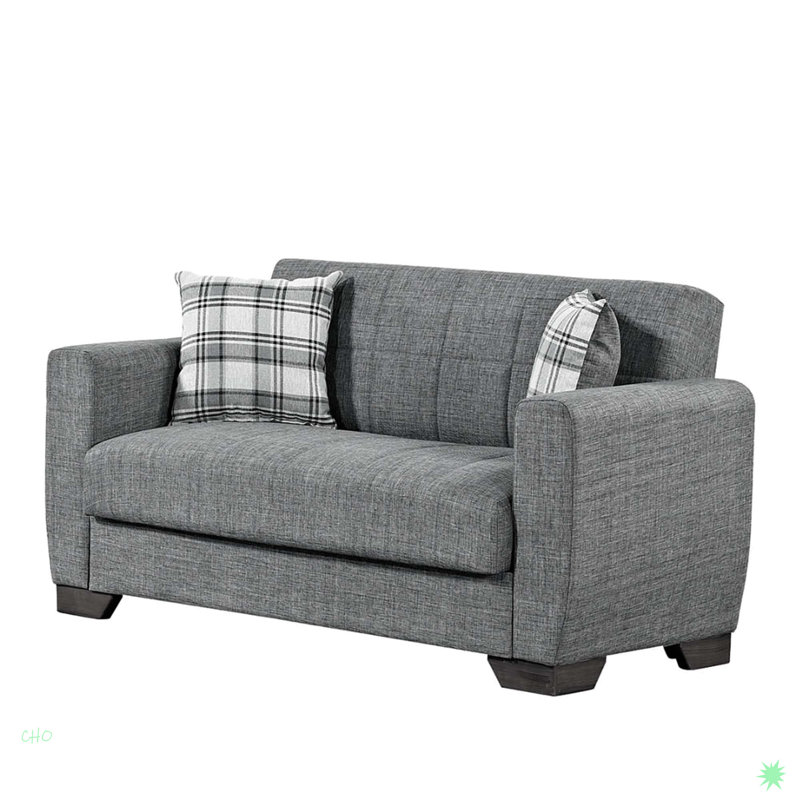 Causeuse convertible avec rangement Loveseat Sofa Collection, Gris
