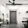 52" Blade Modern Flush Mount Ceiling Fan With LED Lights And Remote Control