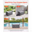 Banc de rangement extérieur Pe Rattan 40gal Deck Box