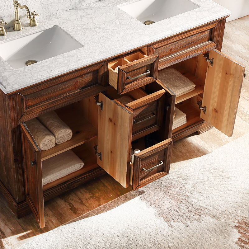 Ensemble de meuble-lavabo double 60 po Claireville