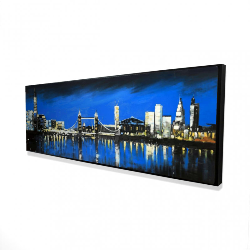 «Blue Skyline Of London» sur toile
