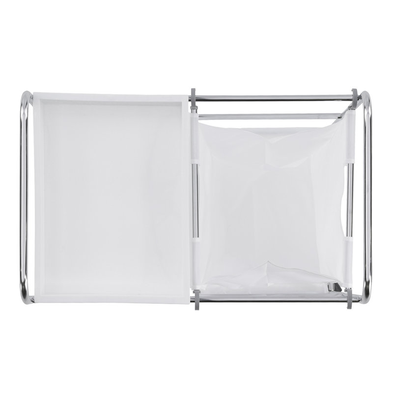 Metal Rolling Laundry Sorter with Handles