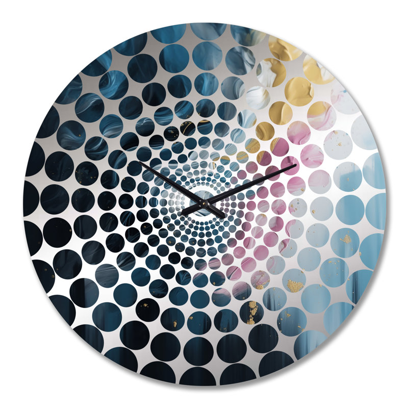 Zyking - Horloge murale géométrique abstraite, Très grand