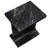 20" Black Marble Pedestal End Table