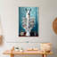 Lama sur une toilette sur toile-1687653643