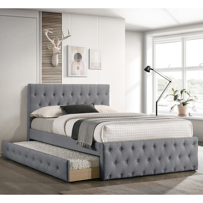 Bed, Grey, Full / Double
