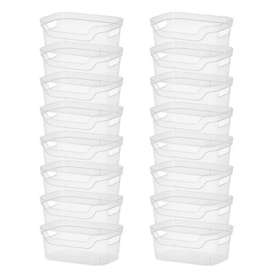 Ensemble de bacs ouverts en plastique