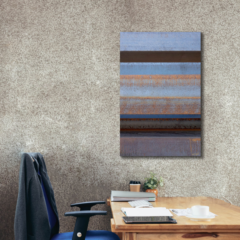 Toile épique «Rust and Blue Steel» par Life BeautifuLEE Epic Graffiti, 26 po x 40 po, H 40 po x l 26 po