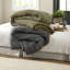 Ensembles de literie confortable en coton gaufré, grand gris anthracite, style rétro, confort toutes saisons