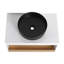 Meuble-lavabo flottant 30 po avec lavabo vasque rond noir mat-1611398764-1611398767