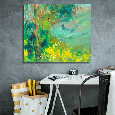  «The Valley» par Allayn Stevens, art mural sur toile, 30 po x 26 po