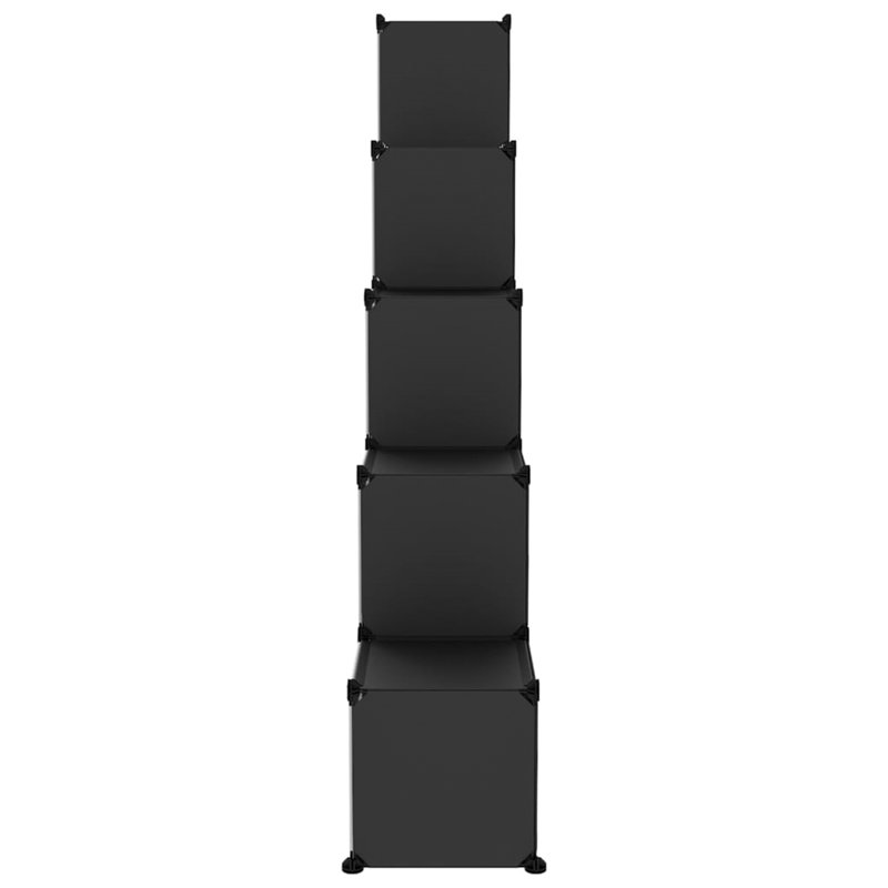 Rebrilliant Plastic Decorative Bin, Black/Clear, 153.5cm H x 155cm W x 32cm D