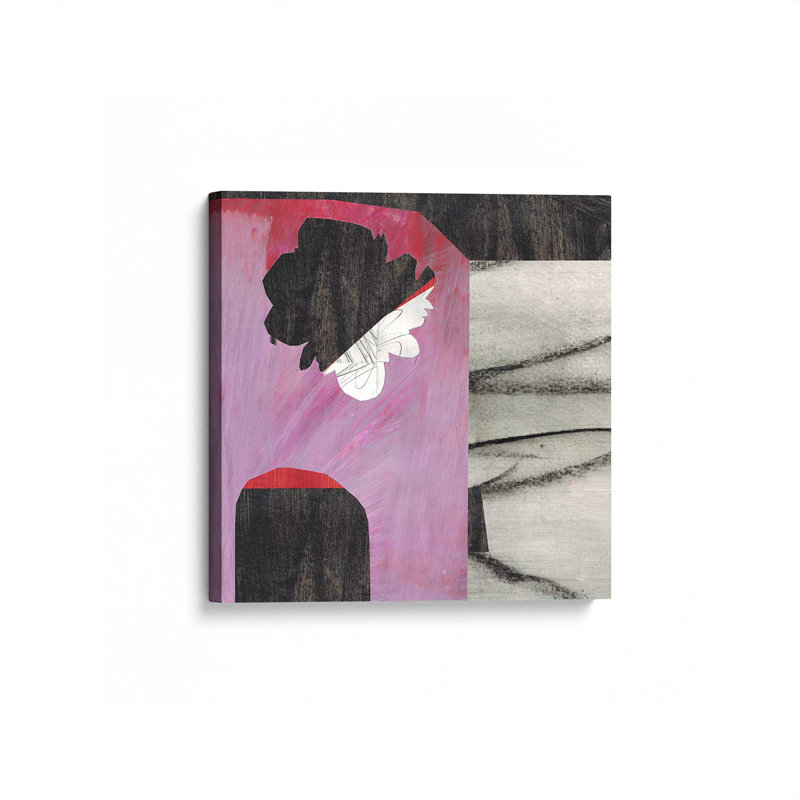 «Collage Flower Field VIII» par Lindsey Newman, reproduction d'art sur toile, 12" H x 12" W