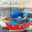 Rainy day at the dock - 32"x32" art on canvas
