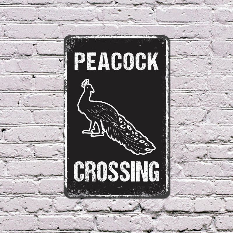 Peacock Crossing, H 18 po x l 12 po x P 0,1 po