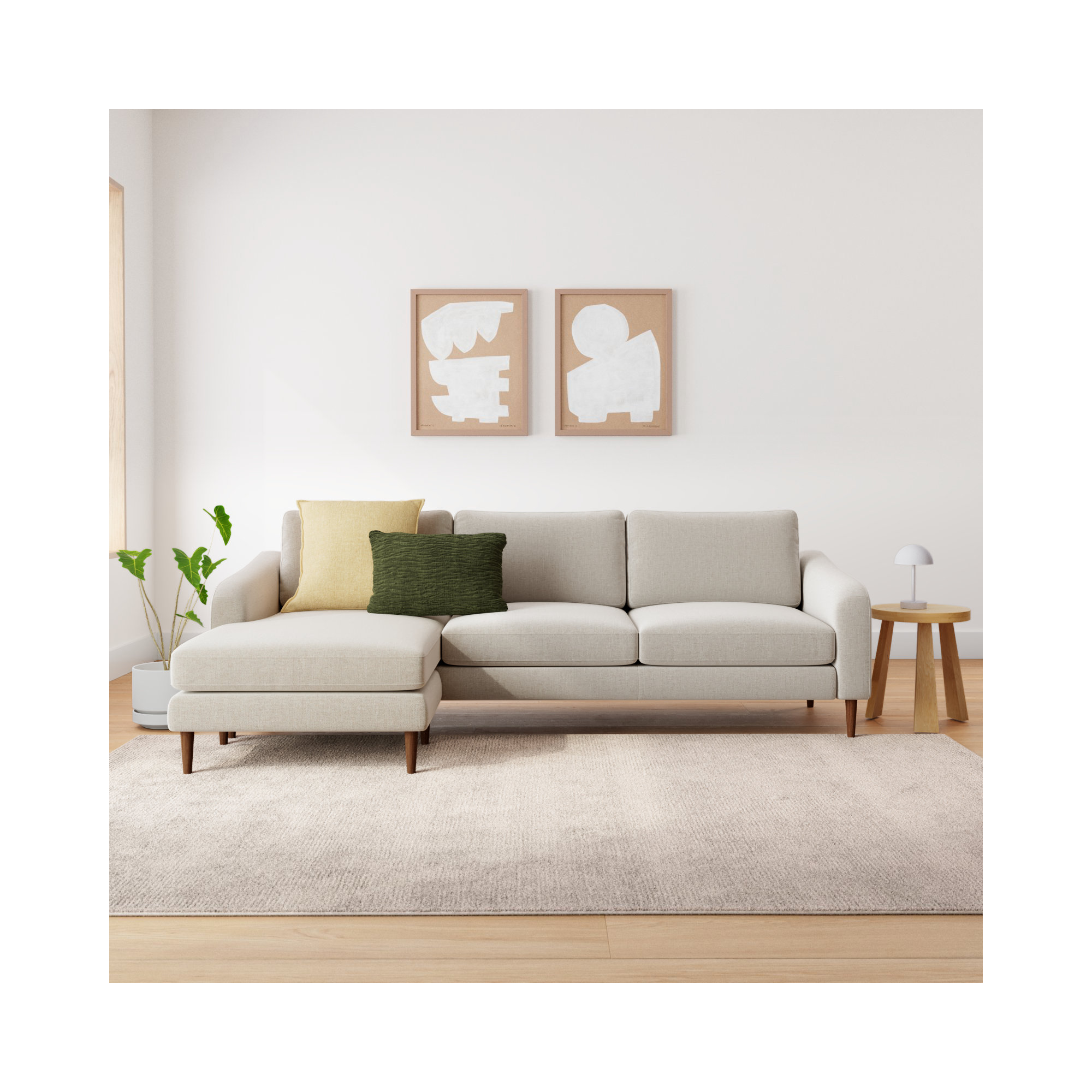 Westland Upholstery Sectional, Oatmeal