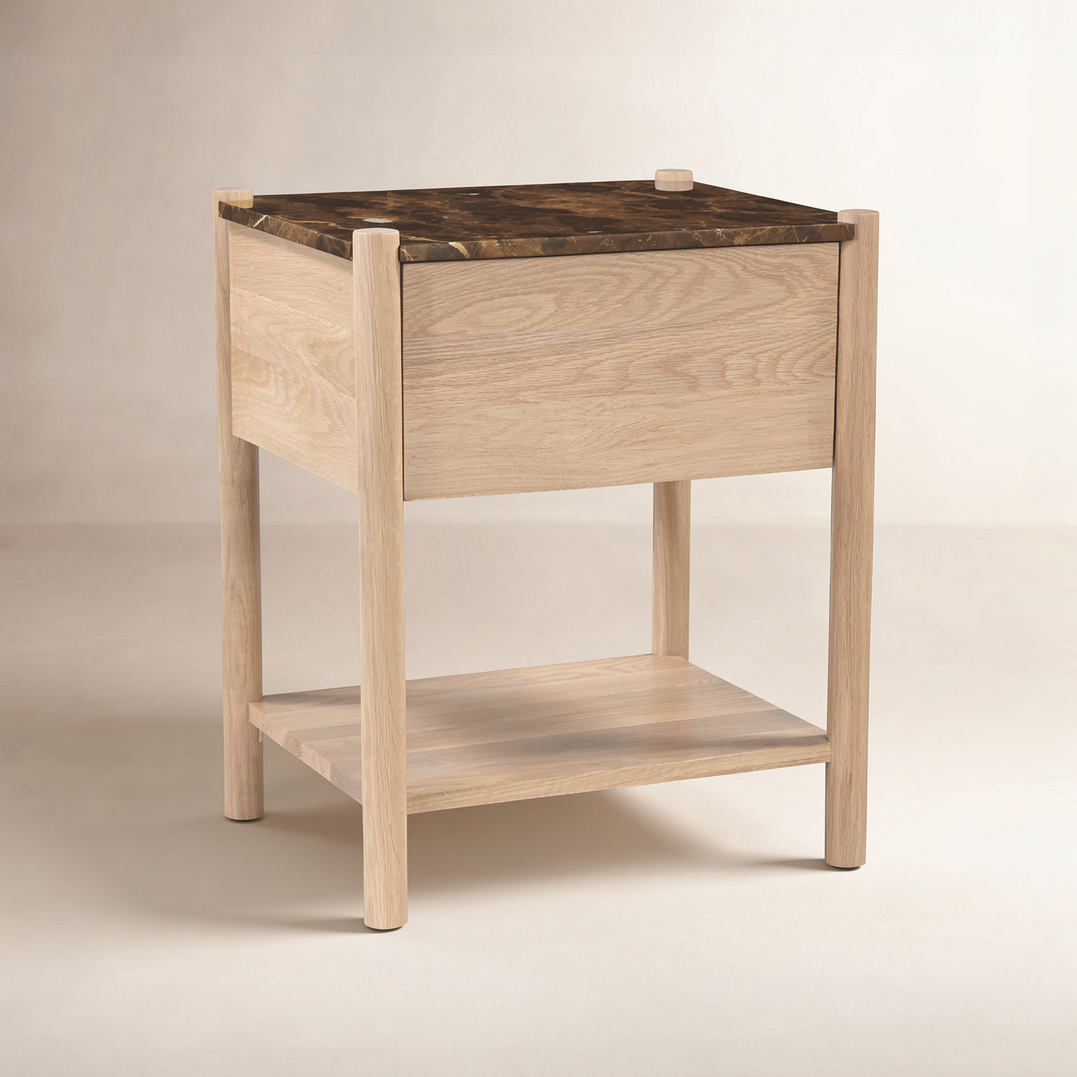 Lucien Genuine Marble Nightstand