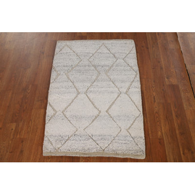 Geometric Moroccan Oriental Accent Rug 2x3