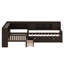 Lit plateforme en L avec lit gigogne, tiroirs et tablettes de rangement-54609038