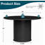 48"W Round Dining Table Seats 6-623883143-612706369