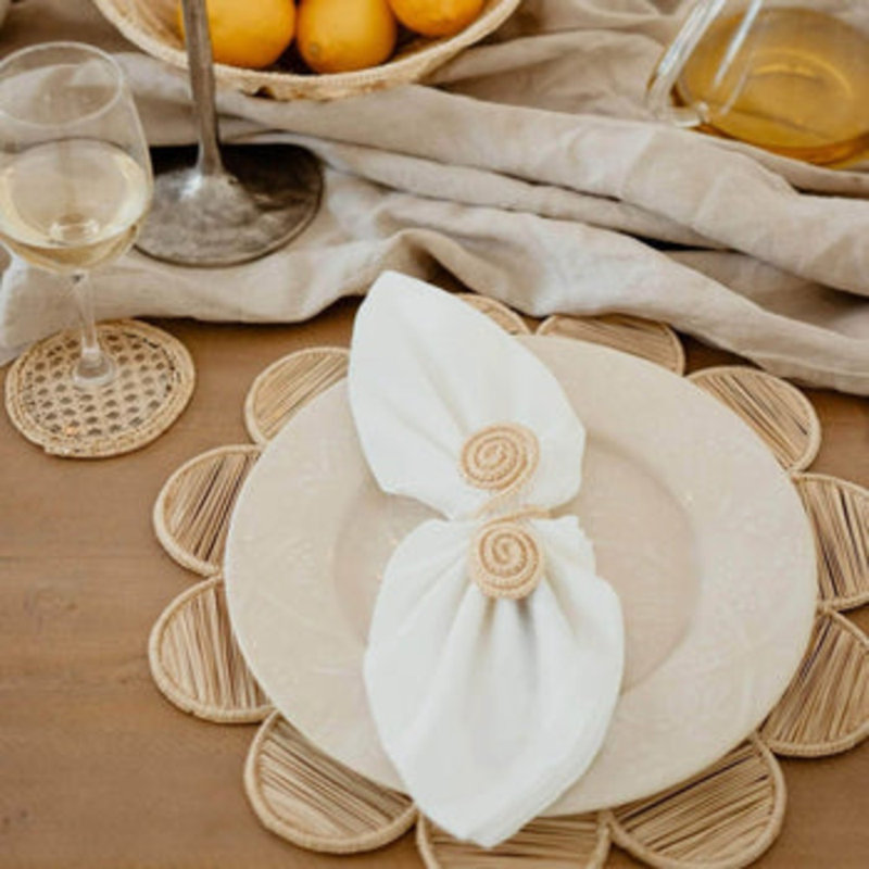 Plastic / Acrylic No Pattern Round Placemat