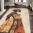 Floral Impressions: Non-Woven Soft Type Printed Rug with Dramatic Bloom Design and Soft Hues for an Elegant Touch in Any Interior Space