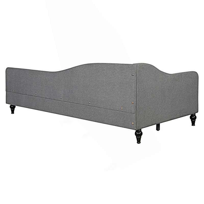 Twin Size L-Shaped Daybed, Day Bed, Gray, Twin