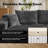 Sabit Boneless 2 - Piece Free Combination Sectional-No Assembly Required Compression Sofa-40399424-39182987