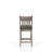 2 Rustic Gray Counter Stools With Upholstered Seating - Solid Wood + , 40.18 In. Height, 17.23 Width, 23.36 Depth, 23.29 Lb. Long-Lasting Stool Of H, W, D,
