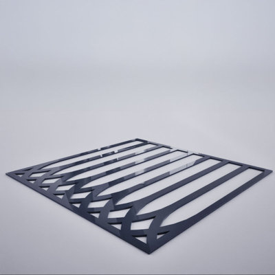 Panneaux muraux décoratifs en acrylique Cedar Park, moyen, l 15 3/8 po x H 15 3/8 po x T 1/8 po, gris foncé
