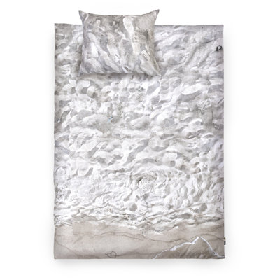 Hayka Satin No Pattern Duvet Cover Set with Pillowcases Included