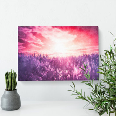 Purple Meadow - Wrapped Canvas Print