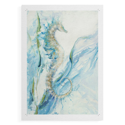 Nouvel hippocampe - Impression sur toile seulement - NON-CADRE