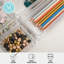 Ensemble de 6 tiroirs de bureau à domicile empilables en plastique Martha Stewart Miles