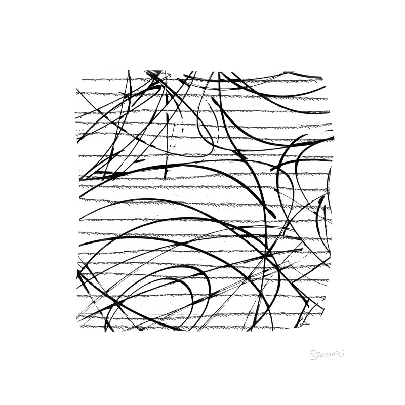 Expressive Scribbles - Wrapped Canvas Print, 122cm H x 122cm W x 3.8cm D x 3.8cm D