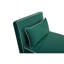 Fauteuil-lit en velours CANON - dossier à 3 positions, convertible en lit en 10 secondes, coussin inclus. Canapé-lit peu encombrant.-1401906693