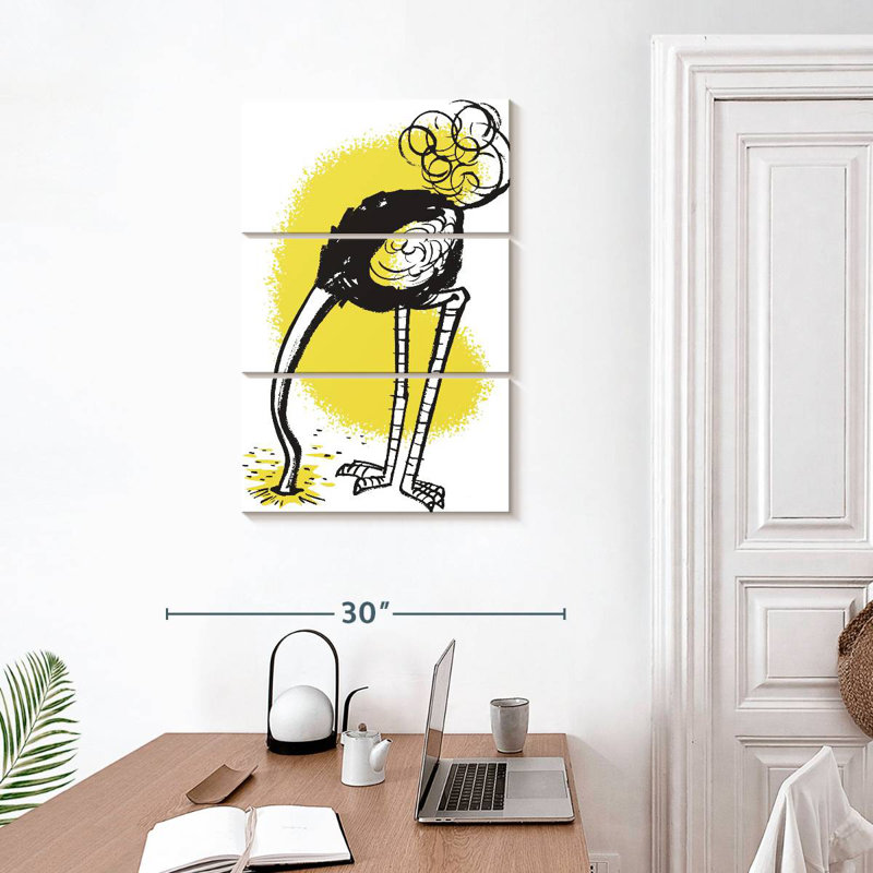 Brampt Introverted Ostrich, 32" H x 20" W