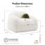 Chaise pivotante à 360 degrés Leann avec coussin boule-120234909