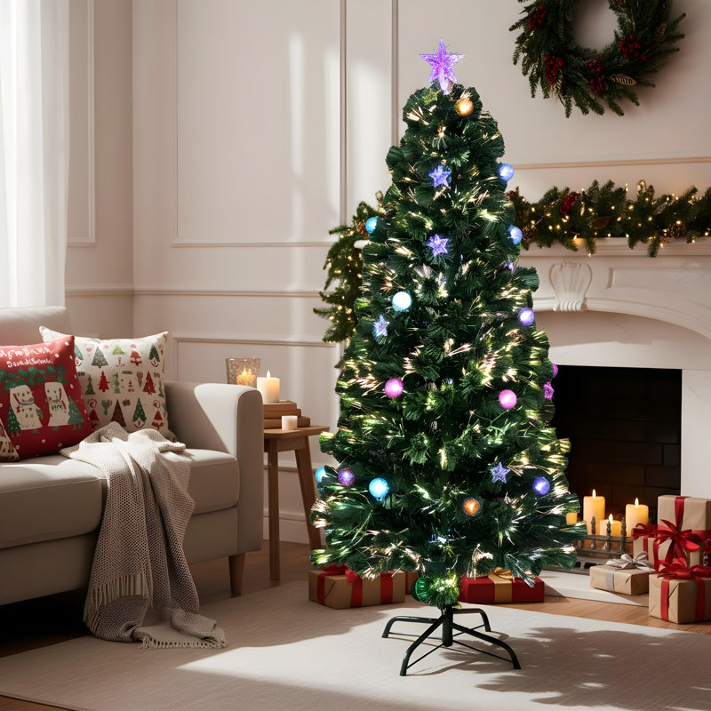 Lighted Artificial Christmas Tree, 3 ft.