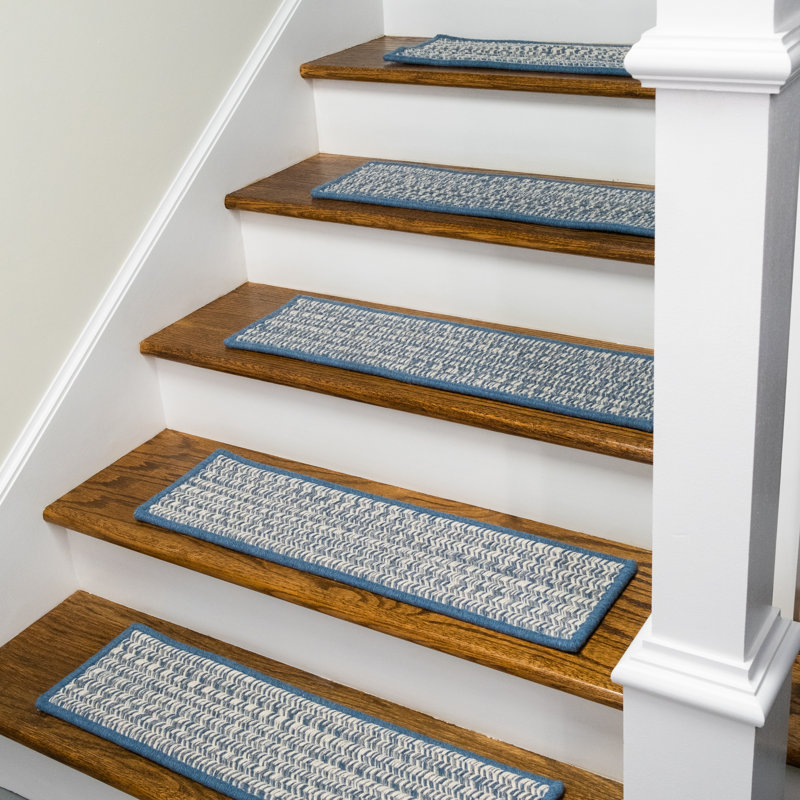 Tapis d'escalier Hayley, Bleu