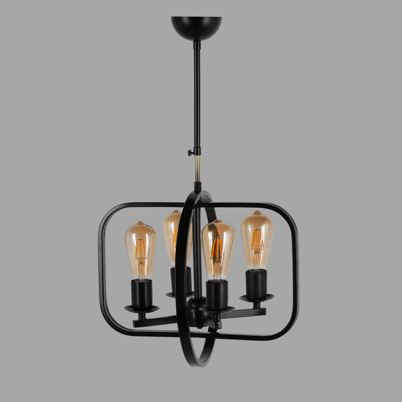 Luminaire suspendu géométrique à 4 lumières Krieger