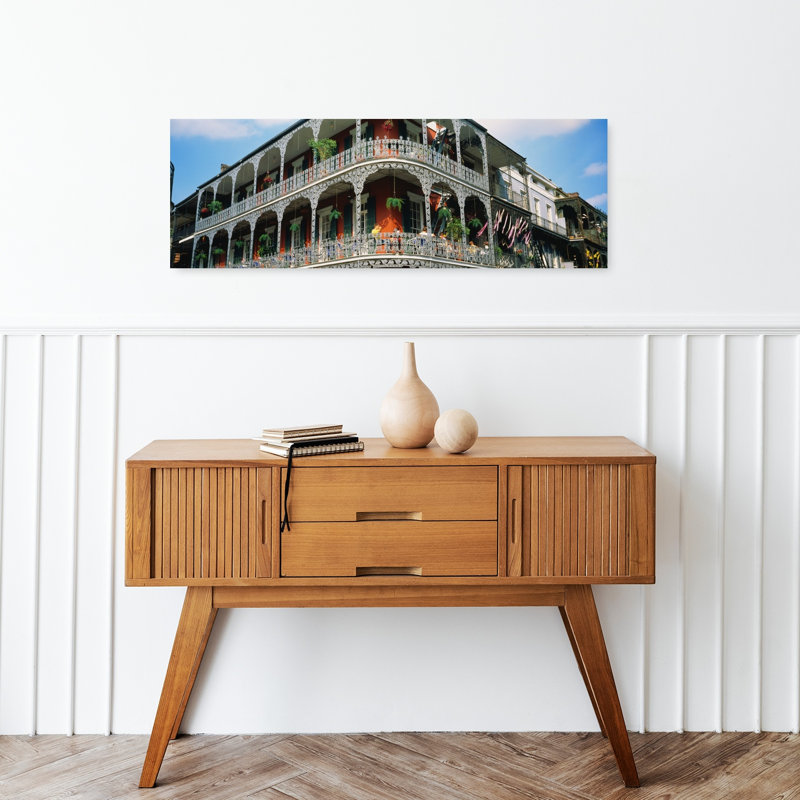 Art français de la Nouvelle-Orléans, quartier français, H 12 po x l 36 po