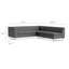 MTO - Bonnie & Clyde Sectional Sofa w/ Black Legs-770393547