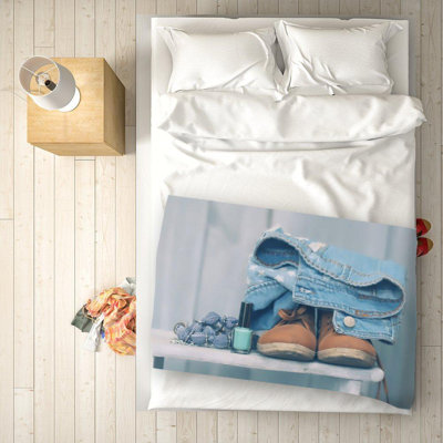 Burdette Plain Weave / Muslin Throw Blanket