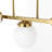 Renley 5 - Light Kitchen Island Pendant with Glass Globe Shades-1051332550-1051332551
