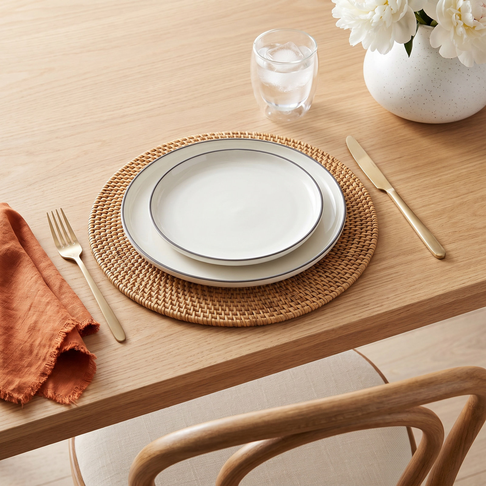 Zadia Jute Placemat, Caramel
